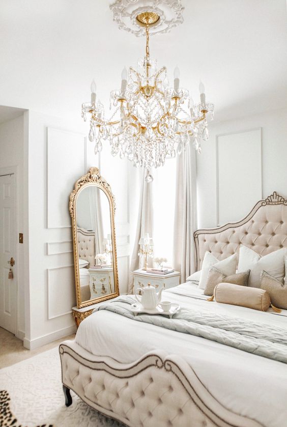 French bedroom store lighting