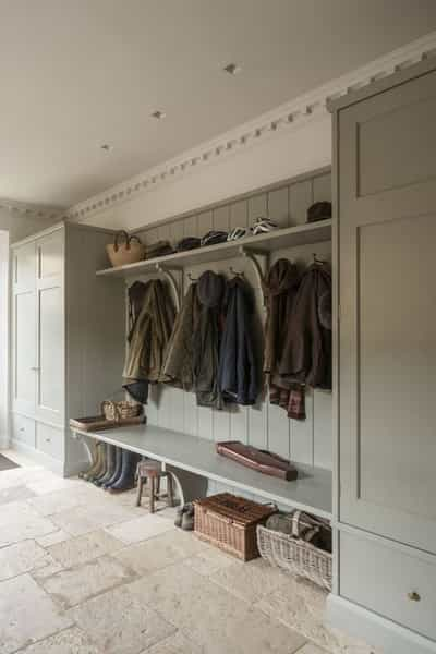 practical boot room hallway